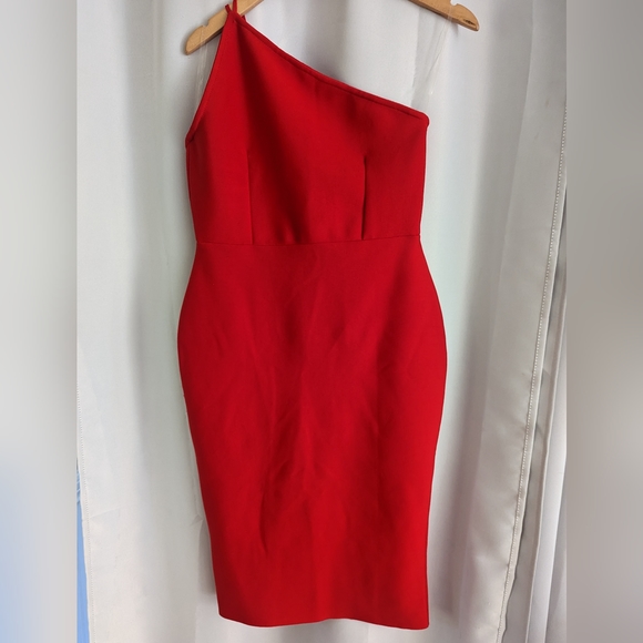 Adyce Double Strappy One Shoulder Bodycon Dress - Picture 3 of 8